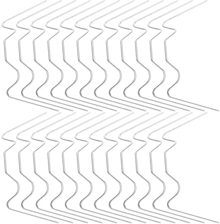 Toyvian 50 Pezzi Clip Serra Tipo W per Vetri e Reti Morsetti Resistenti per Riparazioni Rapide e Fissaggio Pannelli in Vetro Accessori per Serra Giardino Antiruggine