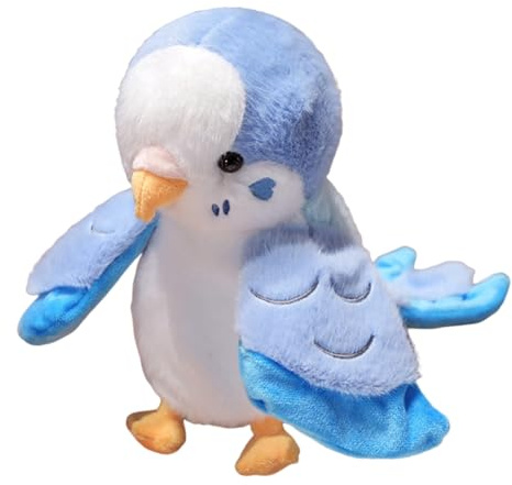 Pupazzo a mano pappagallo – Giocattolo di peluche divertente pappagallo da 7,87 pollici | Giocattolo interattivo di gioco di ruolo in peluche, gioco interattivo sicuro per raccontare storie, insegnare