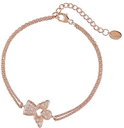 DOOSTI Damen Armband Engel 925 Silber Rosegold vergoldet