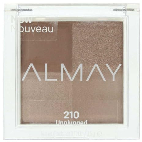Almay Shadow Squad, 210 Unplugged, 1 count, eyeshadow palette, Gel,Powder
