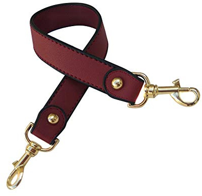 Taschengriff, 43cm Pu-Leder Handtasche Griffe Damen Taschenhenkel Schulterriemen Riemen DIY Schultergurt Tragegriffe mit Karabinerhaken Ersatz Gürtel für Kleine Handtasche Taschenzubehör Rotwein