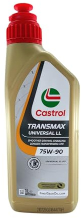 Castrol Transmax Universal LL 75W-90 fluido multiuso per trasmissioni a cambio manuale sincronizzati finali e differenziali lt. 3