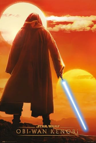 Grupo Erik Star Wars Obi-Wan Kenobi Twin Suns Poster - 36 x 24 inches / 91.5 x 61 cm - Shipped Rolled Up - Star Wars Poster - Cool Posters - Art Poster - Posters & Prints - Wall Posters