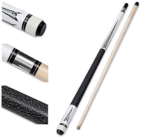Billard Queue 2er Pack 57 2 Stück Pool Queue Sticks, Hartholz Pool Queue Sticks,Schwarz,Weiß,Pink,Für Damen Herren llxyzrzbhd 230109(Color:White,Size:)