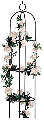 Youyijia Garden Trellis for Climbing Plants Kalolary Garden Tower Obelisk Trellises Rustproof Metal Potted Plant Climbing Support for Indoor Outdoor Flowers Vegetables Fruits Vines (Dark Green)