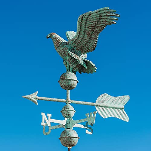 Mittelgroße Wetterfahne 431 – Adler aus Kupfer