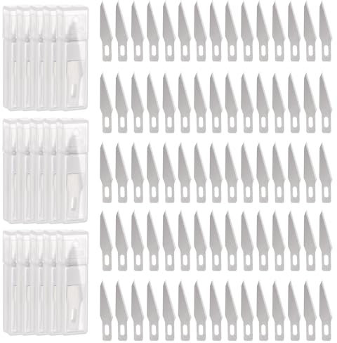 HARFINGTON 150pcs Exacto Knife Blades #11 Hobby Knife Replacement Blade Refills