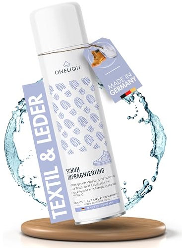 Imprägnierspray Schuhe universal 400ml, Schuh Imprägnierung mit Abperleffekt für einen langanhaltenden Schutz gegen Wasser & Schmutz geeignet für alle Materialien wie Stoffschuhe, Wildleder & Leder