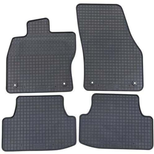 Petex 80210 Fußmatten Set Gummimatten Vorne und Hinten Matten schwarz Kompatibel mit CUPRA Ateca KH7