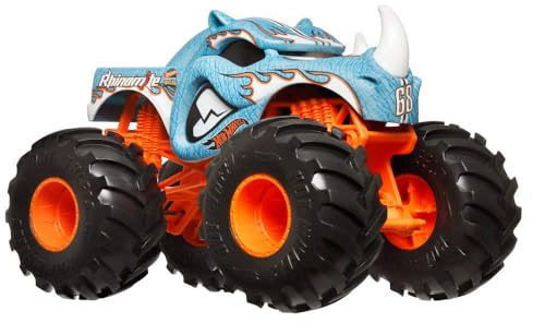Hot Wheels Toy Monster Trucks Rhinomite de Gran tamaño 2024, Escala 1:24
