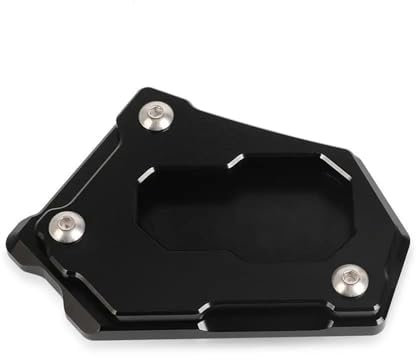 BTWSRX Seitenständerplatte Motorrad Seitenständer Platte Pad Für R 1200 GS LC R1200GS R 1200GS R1250GS Adventure Fußpads Kickstand Support Pad Extender Kickstand-Verlängerungspad(Schwarz 7)