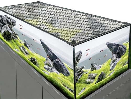 Aquarium-Deckel, DIY, magnetische Aquarium-Anti-Sprung-Abdeckung, maßgeschneiderte Mesh-Terrarium-Deckel, Aquarium-Abdeckung, auf Jede Größe zuschneidbar(130x60CM/51.18x23.62in)