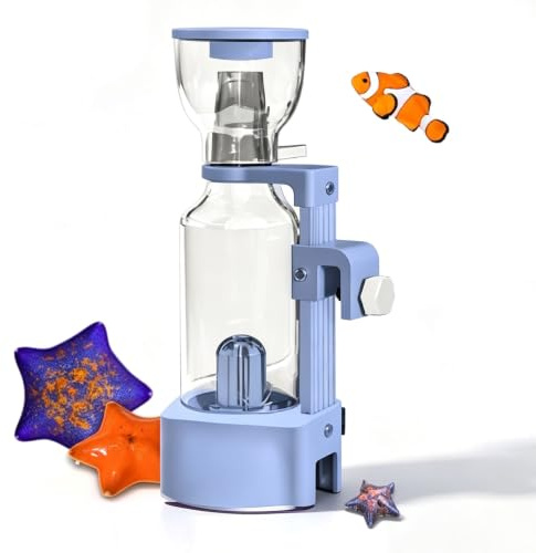 MRJYK 20l Fish Tank Protein Skimmer, Small Aquarium Filter, Fixed Adjustment Rod, Flow Rate Adjustable, Detachable, Quiet Operation, For Small Coral, Saltwater