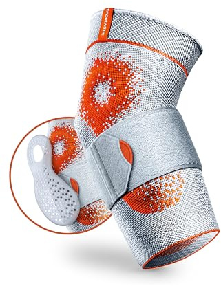 SPORLASTIC Ellenbogenbandage EPIDYN SUPREME Tennisarm, Platinum Orange, S | Auch für Golferarm, Silikonpelotten, Epikondylitis, Sehnenscheidenentzündung, Kompression, orthopädisch