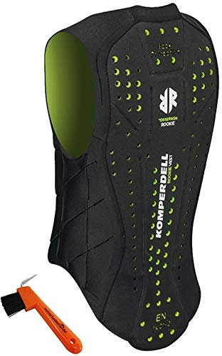 Komperdell Kinder Rückenprotektor Ballistic JUNIOR grün/schwarz 152 + Hufkratzer Reiterladen24