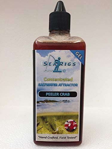 searigs - Saltwater Concentrated Attractor Gel - Liquid Sea Fishing Bait (Peeler Crab) 100ml