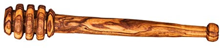 Bastoncino per miele circa altezza 14 cm, in legno d'ulivo, con cucchiaio per miele, cucchiaio in legno naturale, pezzo unico da cucina