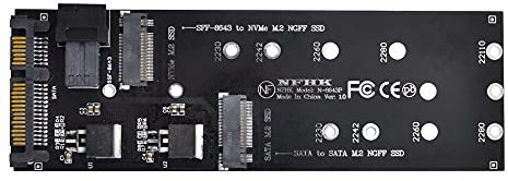 xiwai SFF-8643 a U2 Kit NGFF M-Key a HD Mini SAS NVME PCIe SSD SATA adattatore per scheda madre