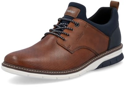 Rieker Herren Low-Top Sneaker 14450, Männer Halbschuhe,straßenschuhe,Strassenschuhe,Sportschuhe,Freizeitschuhe,Turnschuhe,braun (22),46 EU / 11 UK