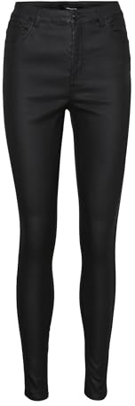 VERO MODA Damen Vmlavender Sl Top VMA JRS Noos Shirt, Schwarz, M EU