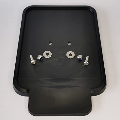 Mofa Kennzeichenhalter 140 x 105 mm Komplettset inkl. Edelstahl Befestigungsschrauben, Sicherungsmuttern und Unterlegscheiben