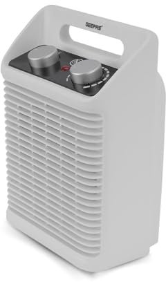GEEPAS Portable Fan Heater 2000W | Low Running Cost with 2 Heat Settings 1000-2000W Safety Tip-Over Switch & Overheat Protection | Energy Efficient Heater with Cooling/Warm/Hot Mode | 2 Year Warranty