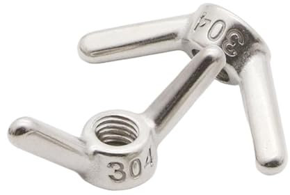 CHATROOM Mutter aus Edelstahl 304, handfest anziehende Muttern, Klauenmutter, Flügelmuttern, M6, M8, M10, M12, M14, M16, M18, M20, M24 (Color : Silver, Size : M14(1pcs))