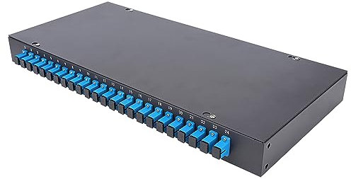 Optical Fiber Terminal Box 24Patch Panel SC Connector Convenient Installation for Home Network