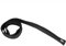 Electraline 71719 Recogedor de cable con cremallera, longitud 1,5 metros, diámetro 25 mm, negro, funda recoge cable elástico, solución oculta cable para oficina, casa, garaje, etc.
