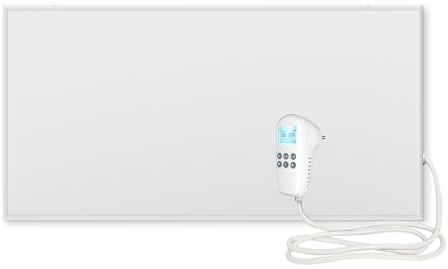 EVOKOR Infrarotheizung mit Thermostat - 700W - Infrarot Wandheizung - Wandmontage mit Überhitzungsschutz - Heizplatte Heizkörper Heizpaneel - 1220 * 620mm