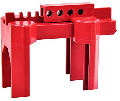CAIONPLE Kugelhahnverriegelung, Verstellbare Kugelhahnverriegelung, Klein, für 1/2-2-1/2 AußEnrohrdurchmesser, Rot