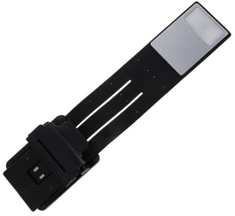 UKCOCO Faltbare USB Wiederaufladbare LED Klemmlampe mit Magnetclip Schwarz | Buchlicht Leselampe Clip, 360° Flexibler Arm, Vierstufig Dimmbar für Lesen und Tisch