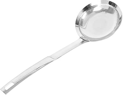 OFFSCH Colador de Aceite Multifuncional de Acero Inoxidable Plata Malla Fina para Filtrar Aceite y Verduras, Fácil Limpieza y Uso en Cocina