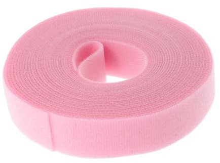 SEWACC Kabelbinder und Kabelmanagement Klein Wiederverwendbare aus Polyester Transparent und Langer Haken- und Schlaufenverschluss Befestigungsbänder mit Kordelband zur Kabelaufbewahrung