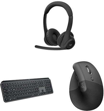 Logitech Zone 300 MX Keys S Lift Vertikale Ergonomische Maus