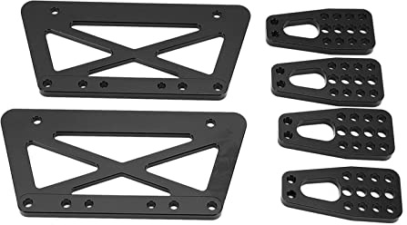 Xiuganpo Kit de Juego de Placa de Elevación de Chasis de Aleación de Aluminio Preciso, Fuerte y Duradero para Piezas de Automóvil Modelo Axial SCX10 RC, Adecuado para Modificación de Elevación de