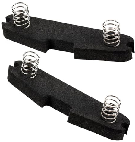 2-teiliges Single Coil Höhenverstellset, Humbucker Tonabnehmer Einstellung, Schaumstoffpolster mit stoßfestem Federpolster und Set mit Humbucker Pads