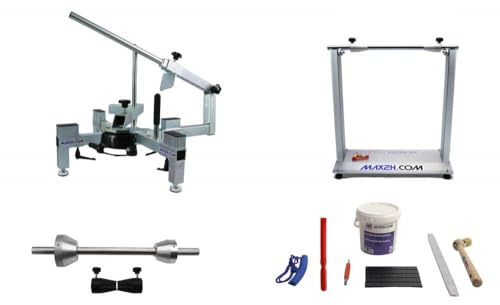 MAX2H® Reifenmontiergerät MG-2 Set mit Wuchtbock Plus für Einarmschwingen 42-62 mm / 50-80 mm (Klebegewichte schwarz)