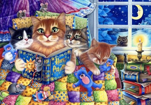 Puzzle 1000 pièces - Histoires du Soir pour Les Chatons