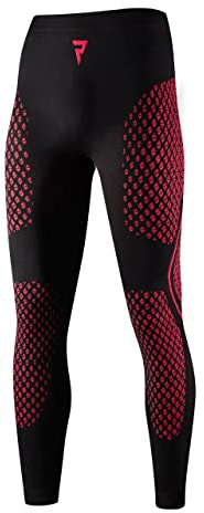 REBELHORN Therm II Pantaloni Funzionali da Moto da Uomo Abbigliamento Termoattivo Ultraleggera e Morbida per Le giornate Fredde