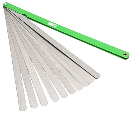 Spessimetro Valvole 300Mm 17 Lame, Spessimetri Lame in Acciaio Metriche 0.02-1Mm Spessimetro Gap