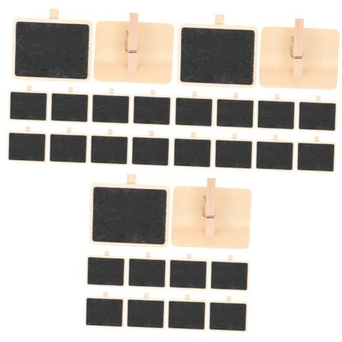 SHINEOFI 30pièces Mini Tableau Ardoise Avec Clip Supports Photo Et Mémos Pour Décoration De Bureau Et Maison