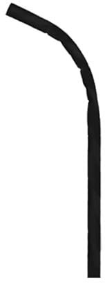 Monouso | 100 Pajitas Flexibles de Papel, Color Negro con Rayas Blancas, 23cm, Ø6mm, Biodegradable, Reciclable, Desechable, Ideal para granizados, Smoothies, Cañitas de Cartón.