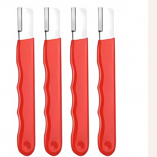 Pro Pruner Tool Blade Sharpener(4-Pack-Red) - Premium Carbide Sharpener, Multipurpose, Loppers, Garden Shears,Ideal for PrunersKnives, Scissors & Hatchets (4-Pack-Red)