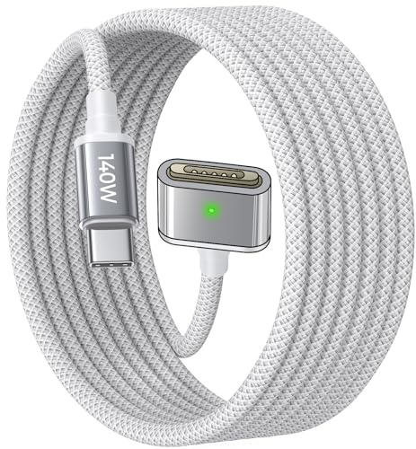 LISEN USB C auf für Magsafe 3 Ladekabel [2M 140W] Mcacbook Ladekabel Laptop-Zubehör Schnelllade für Macbook Air M2 M3 2023/2022,MacBook Pro 13 2023(M3,M2,14-16 inch),White