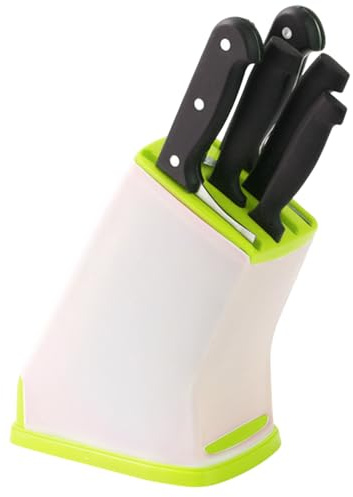 Almacenamiento de utensilios - Bloque de cuchillo, goteo | Soporte de cocina compacto para cubiertos, soporte para cucharas, tenedores, cuchillas, estante de ahorro de espacio para plano de trav