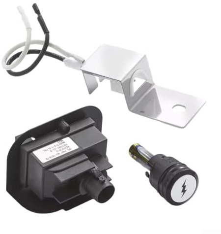 Elektronisches Zündset Ersatz für Weber Q1200/Q2200 Grills-Sets, Gasgrill-Ersatzteile mit Frontbrenner-Knöpfen