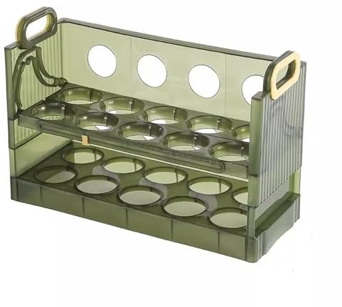 Egg Storage Box Kitchen Refrigerator Egg Organiser Containers Box for Kitchen Refrigerators(25.5x10x17cm)