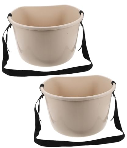 UPKOCH 2 Pezzi Secchio Per Fertilizzazione Multifunzionale Cestino Da Giardino Tracolla Cestino Per La Raccolta Piccolo Secchio Per La Raccolta Di Bacche La A