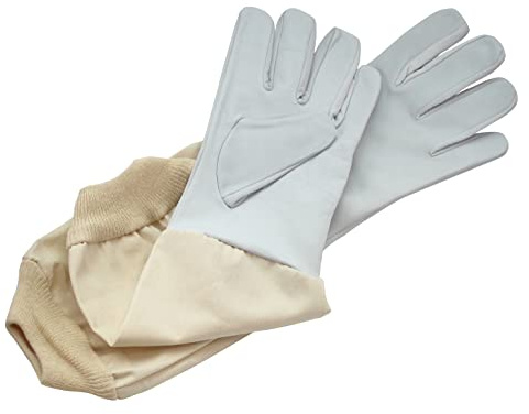 Förster-Fellnest Top Imkerhandschuhe, Schaf- und Lamm-Nappahandschuhe für Imker - gutes Tastgefühl - Größen 6-11 - extra lange Stulpe (13)